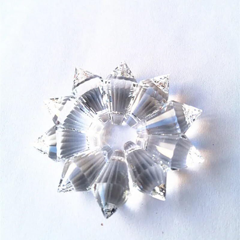 10 Piece Crystal Icicle Prisms Pendants 11x21mm K9 Crystal Rainbow Refraction