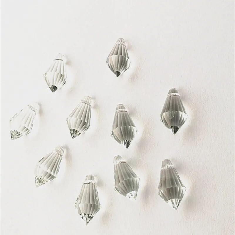 10 Piece Crystal Icicle Prisms Pendants 11x21mm K9 Crystal Rainbow Refraction
