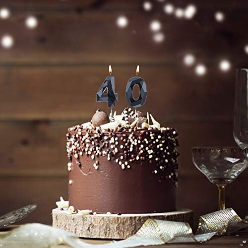 40th Birthday Candles - 3D Sparklers