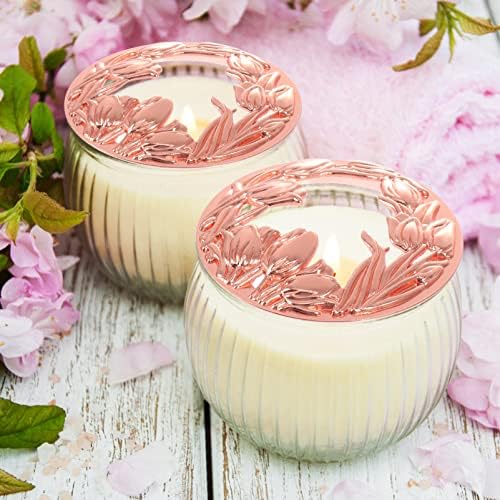 VOSAREA Rose Gold Metal Candle Shade