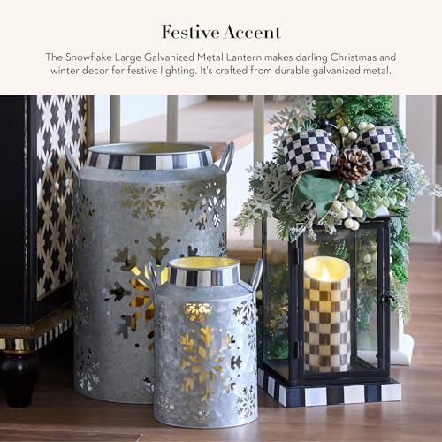 Step into the holiday spirit with our unique Snowflake Lantern