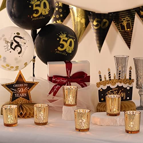 Gold Votive Candle Holders