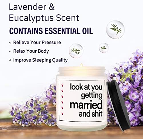 Funny Lavender Candle for Weddings Bridal or Engagements