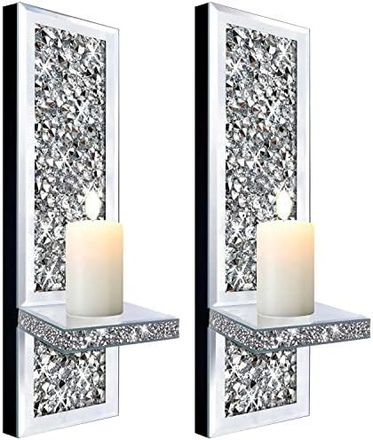2-Piece Crystal Diamond Candle Scones