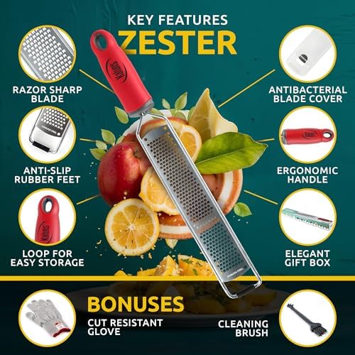 Essence of Elegance - Lemon Zester Parmesan Grater Set