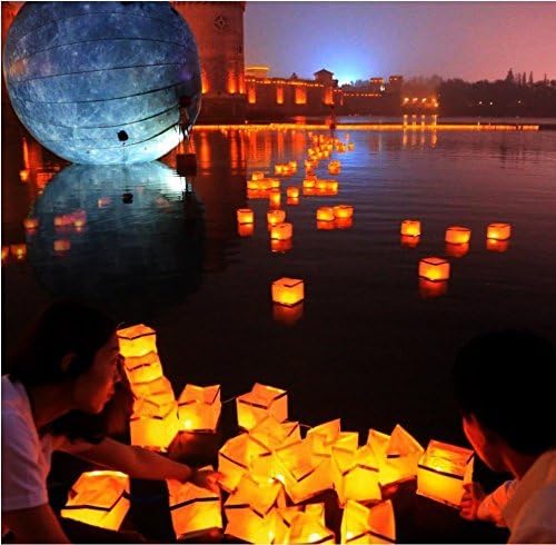 20PCS Biodegradable Floating Water Lanterns for Celebration