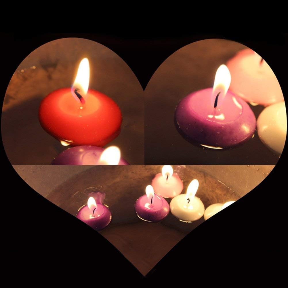 12pcs Purple Floating Candles smokerless for Weddings and Parties