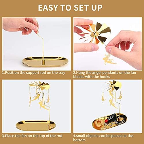 Luxury Spinning Candle Holder for Table Centerpiece
