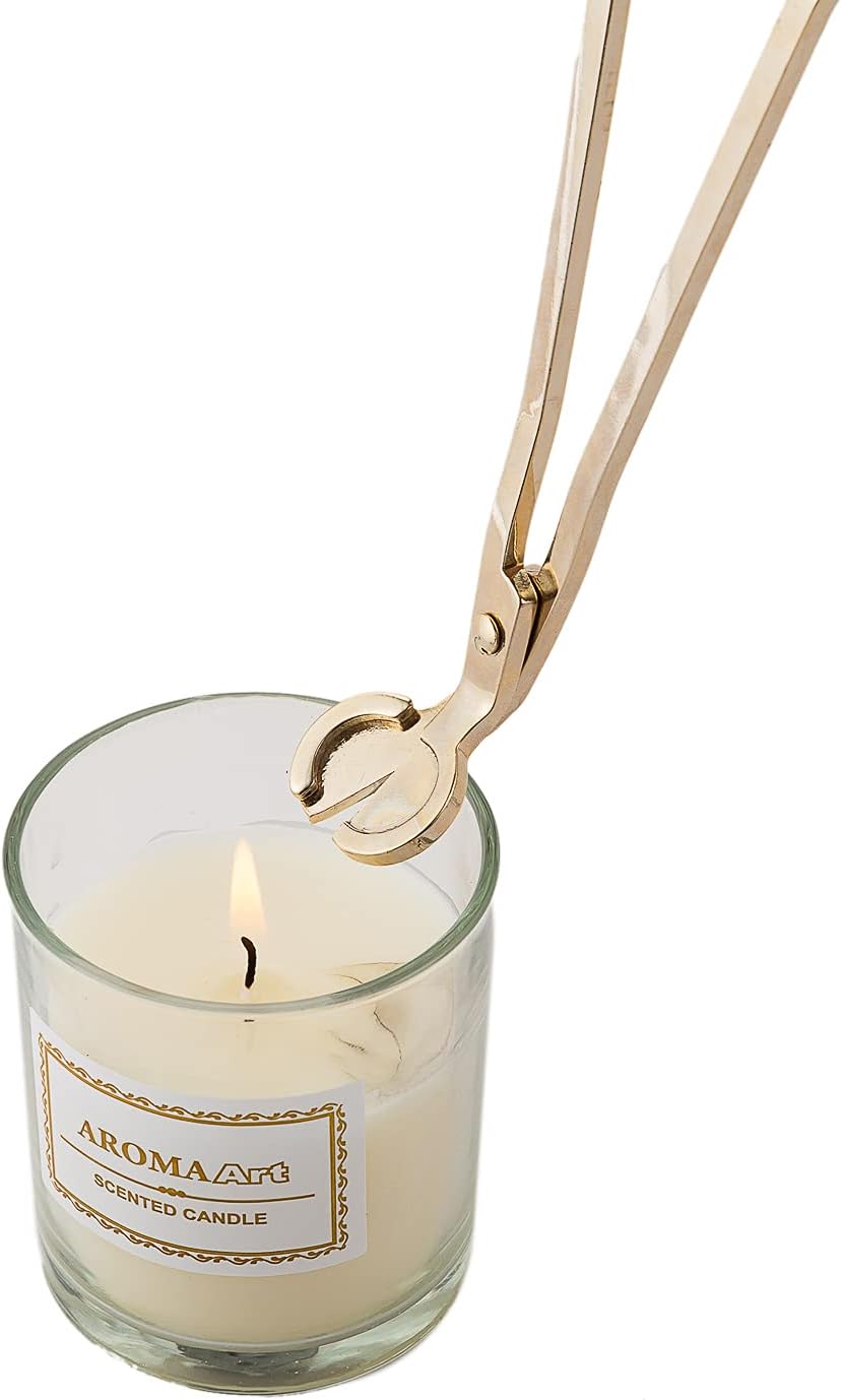 Candle Wick Trimmer Set Precision Candle Wick Cutter - Long Handle Steel Wick Snuffer