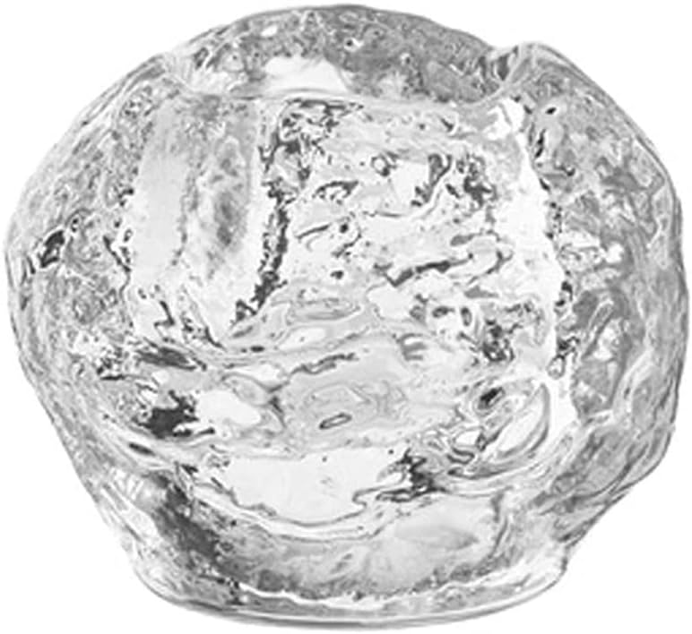 7cm Vintage Glass Candlestick Holder