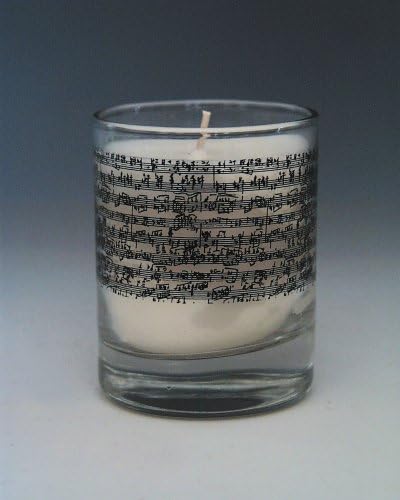 Music Treasures Co - Manuscript Votive Candles Pack of 2