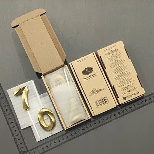 70th Birthday Candles Numbers for Cakes