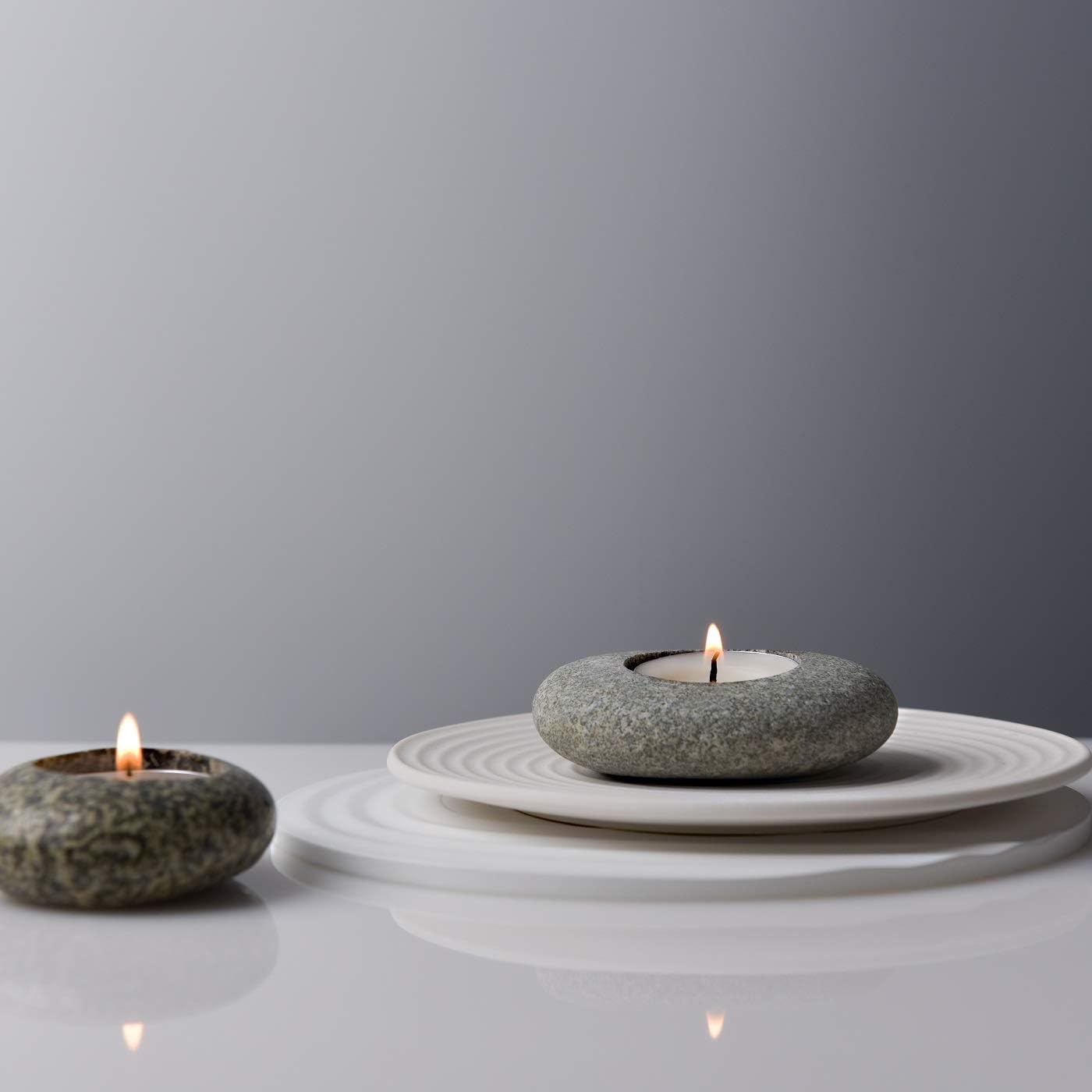 Handmade Pebble Candle Holder