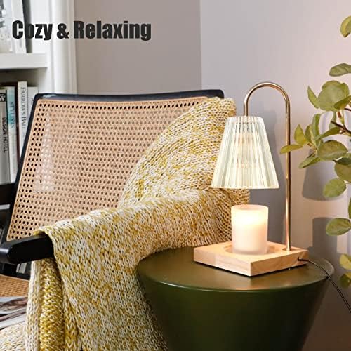 Eco-Friendly Candle Warmer Lamp with Timer 50-Watt Halogen Desk Candle Lighter