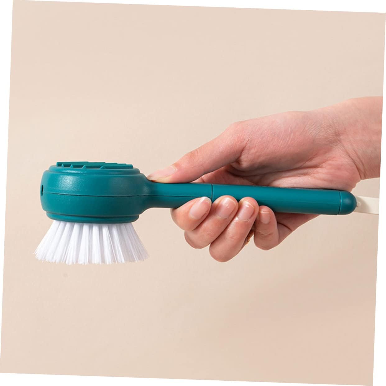 1pc Fruit and Vegetable Cleaning Brush with Peeling Function KICHOUSE Blue Abs