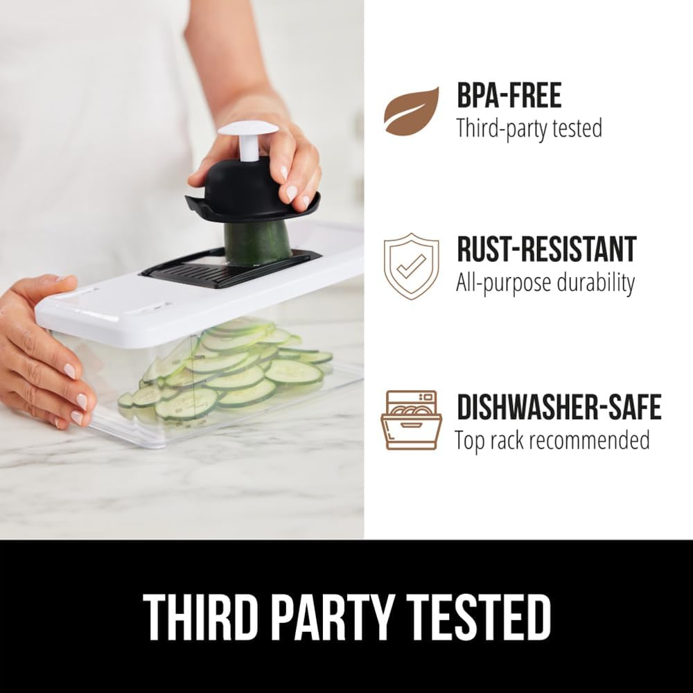 Gorilla Grip 12-Blade Vegetable Chopper BPA-Free Black