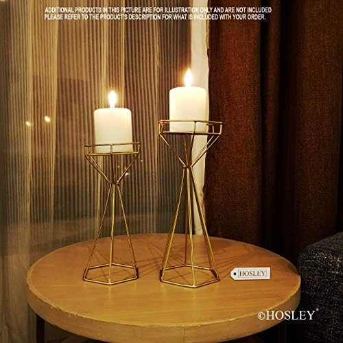 Elegant Gold Wire Candle Holders Set