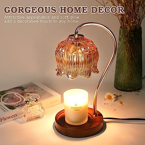Gradient Candle Glass Lamp Timer for Home Dcor