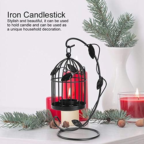 Hokzyhouse Innovative Iron Leaves Candle Holder