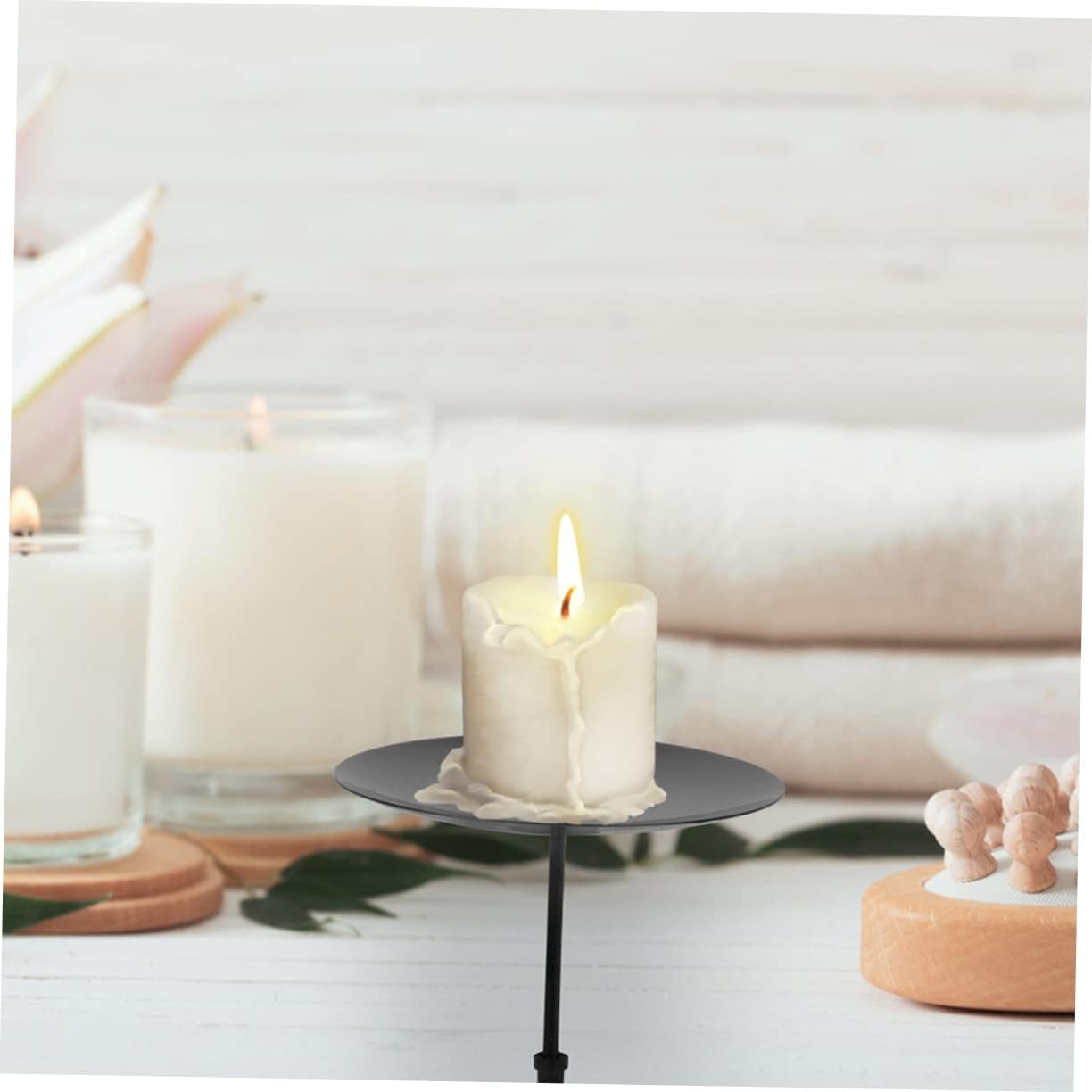 10-Piece Metal Tapered Candle Holders for Festivals Decor