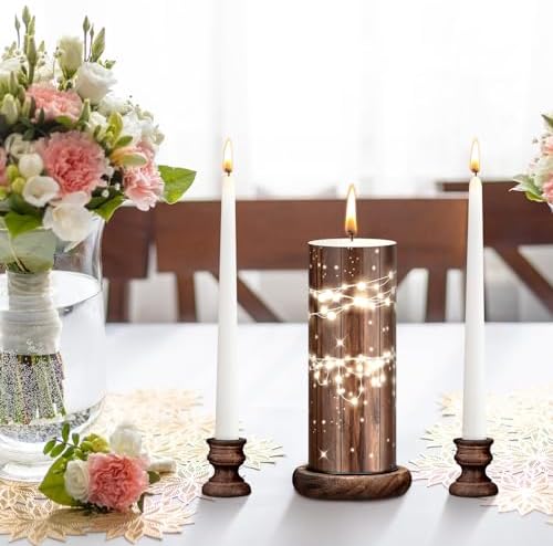 Elegant Unity Candles with Holder for Weddings