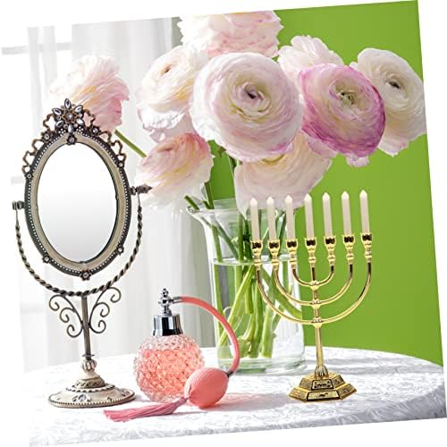 7-Piece Israeli Metal Candlestick Set for Home or Church