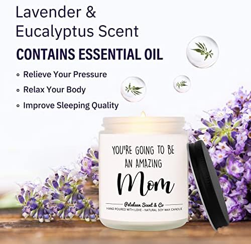 Lavender Candle for Mom First Mothers Day Gift