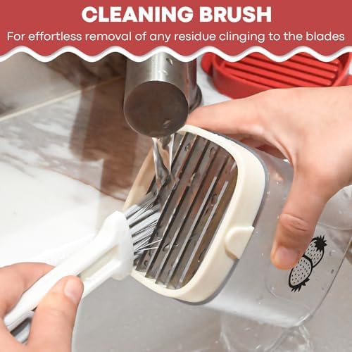 TMEDW Premium Fruit and Vegetable Slicer with Brush