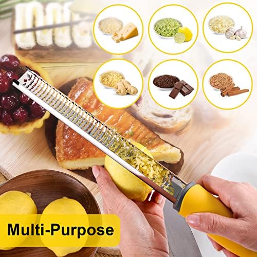 Zest Up Your Day with the DulcicaSA Premium Stainless Steel Lemon Zester Grater