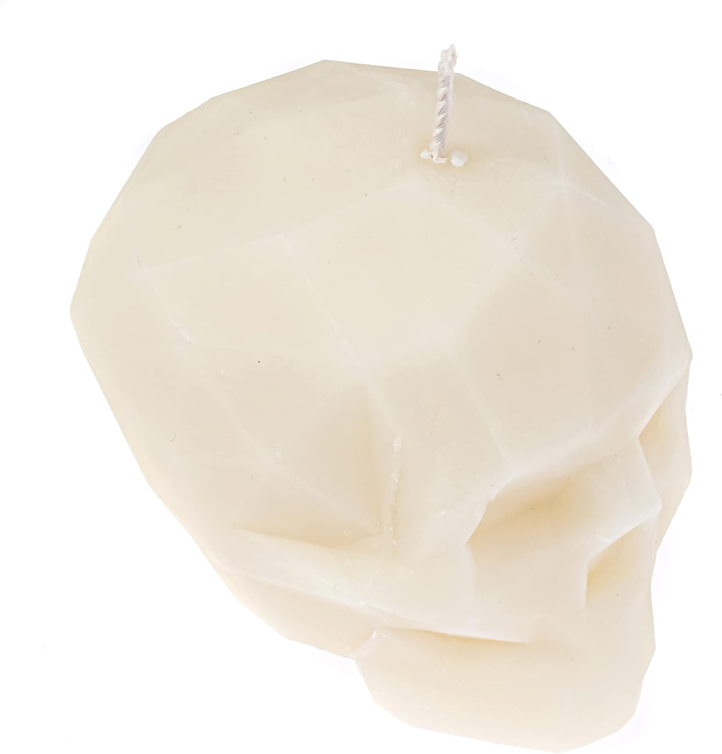 Large White Skull Bee Candle