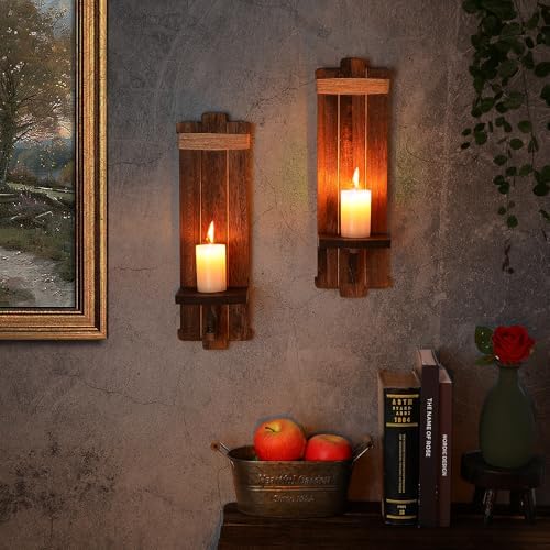 2-Piece Vintage Rustic Wall Sconces