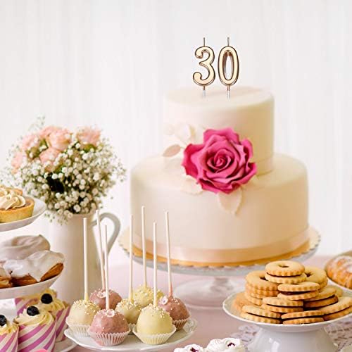 Charming 30th Birthday Candle with Numerical Design
