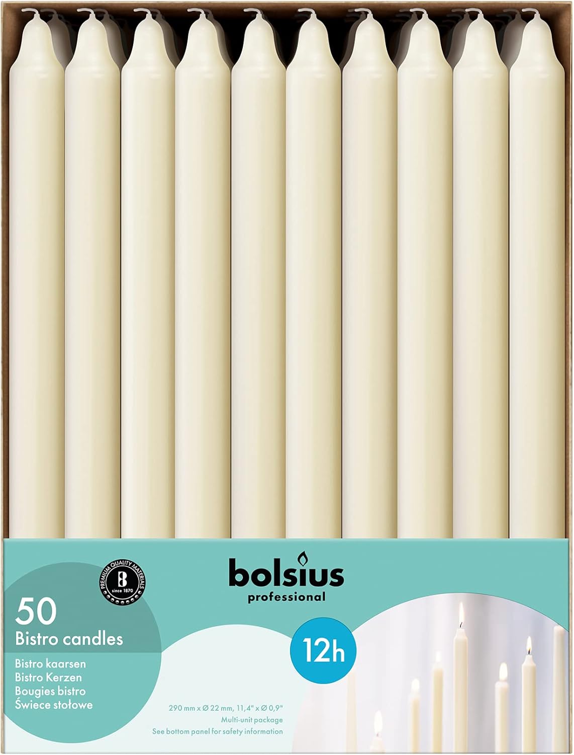 Relish Home with Bolsius Ivory Taper Candles