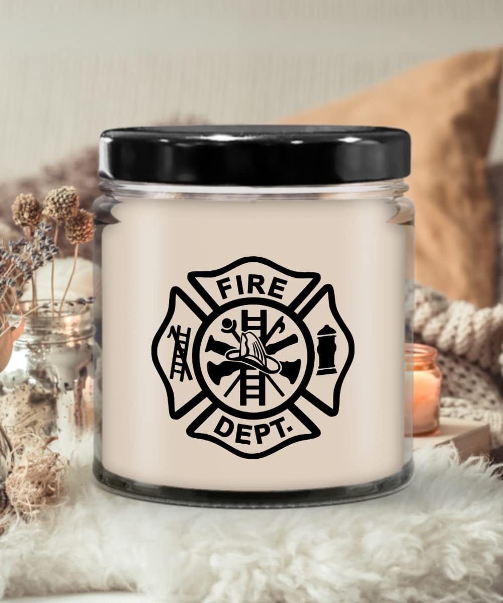 Game On Novelties Firefighter Maltese Cross Candle