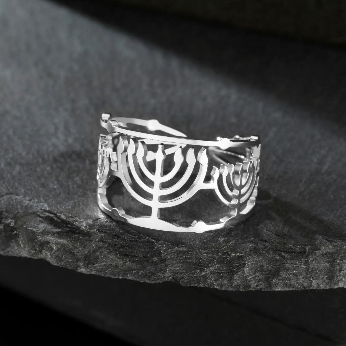 Jewish Minimalist Menorah Candleholder