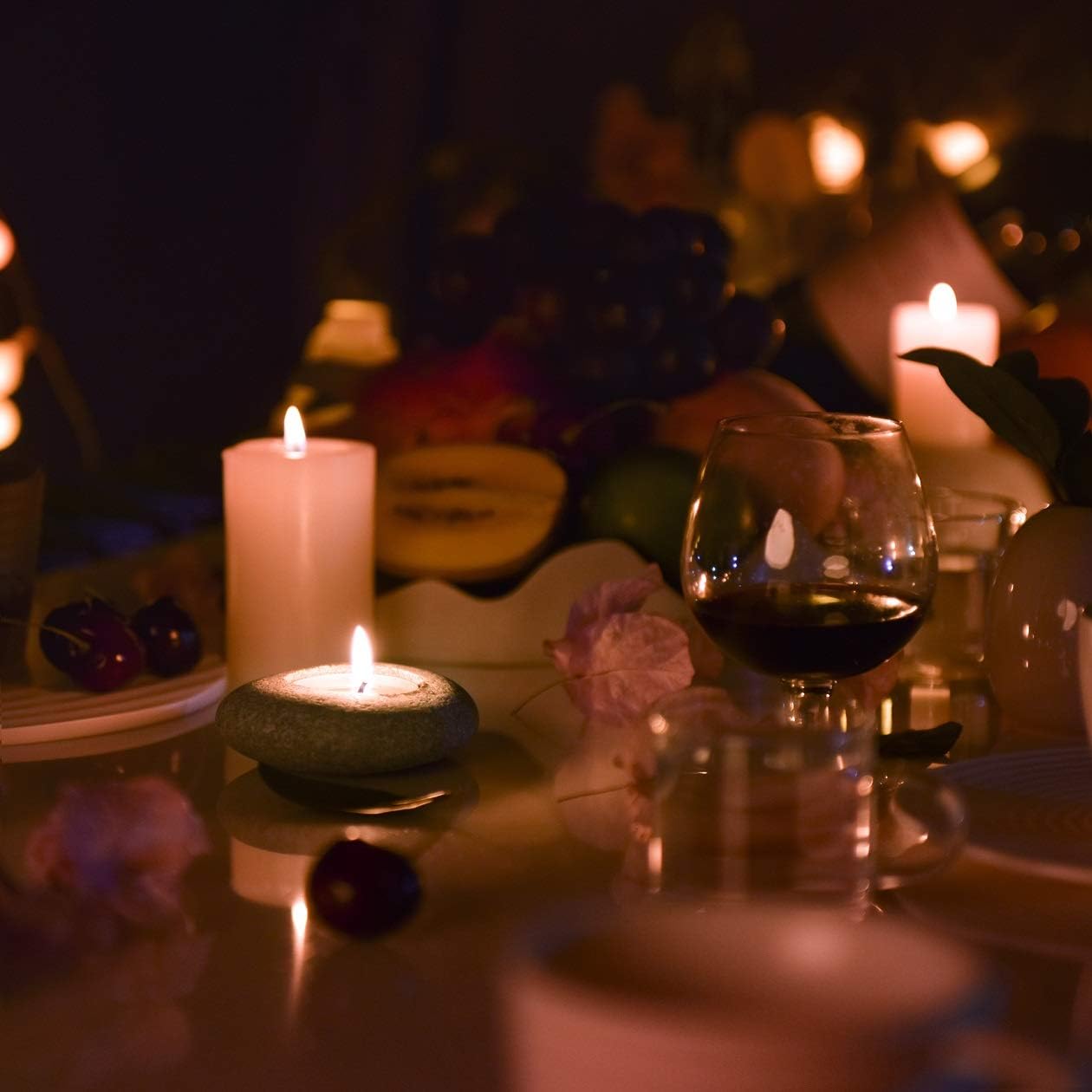 Handmade Pebble Candle Holder