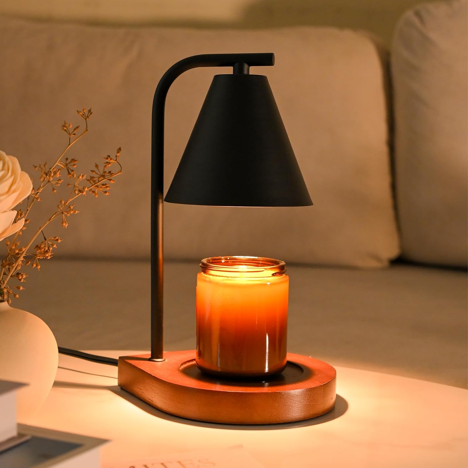 Sokcvsea Candle Warmer Lamp Dimmable Scented Candle Diffuser