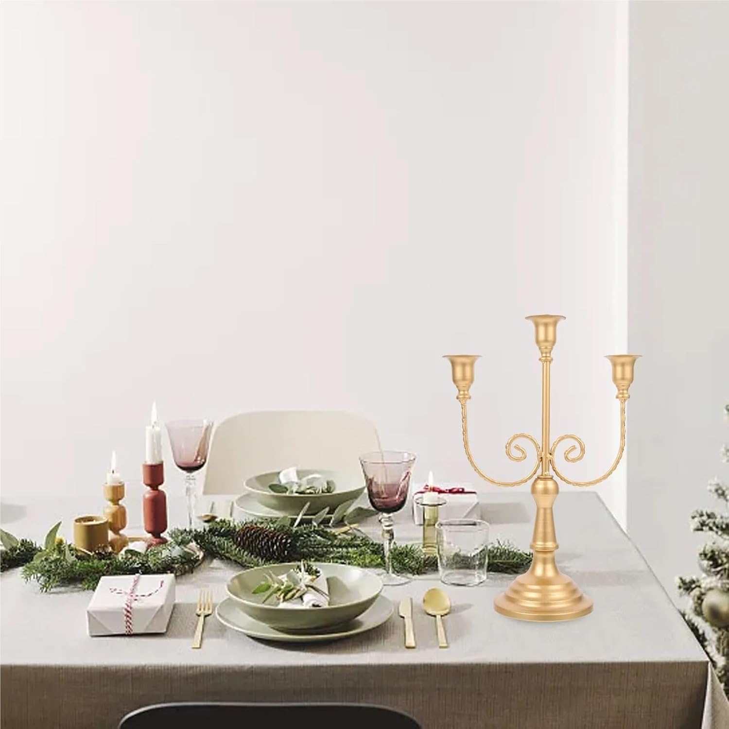 Sturdy Narrow Candle Candelabra