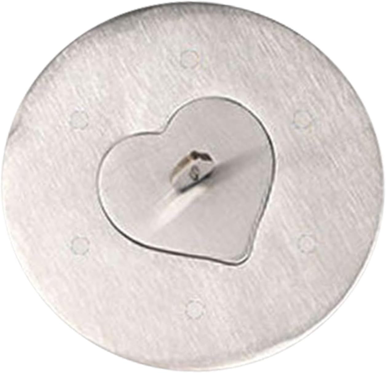 Elegant Glass Candle Jar Lid with Heart Design
