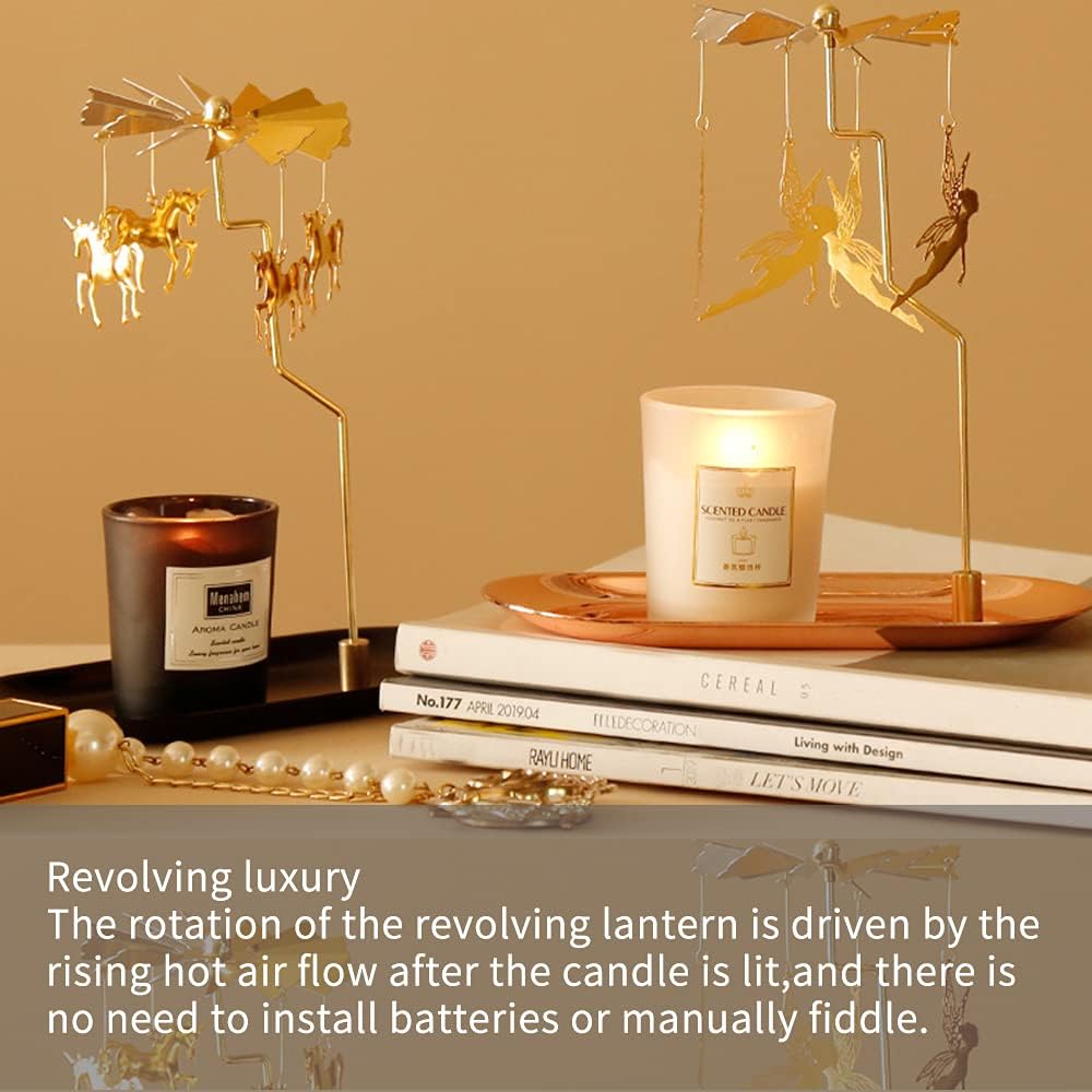 Luxury Spinning Candle Holder for Table Centerpiece