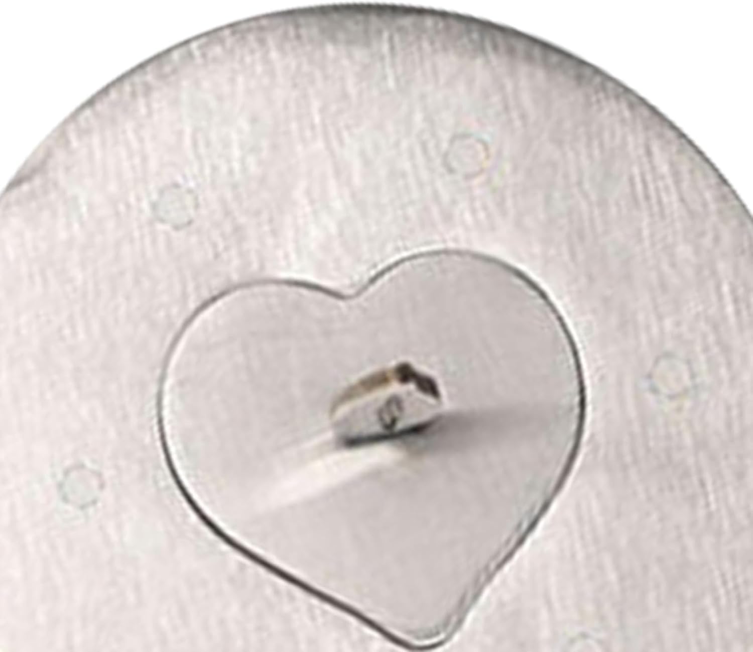 Elegant Glass Candle Jar Lid with Heart Design