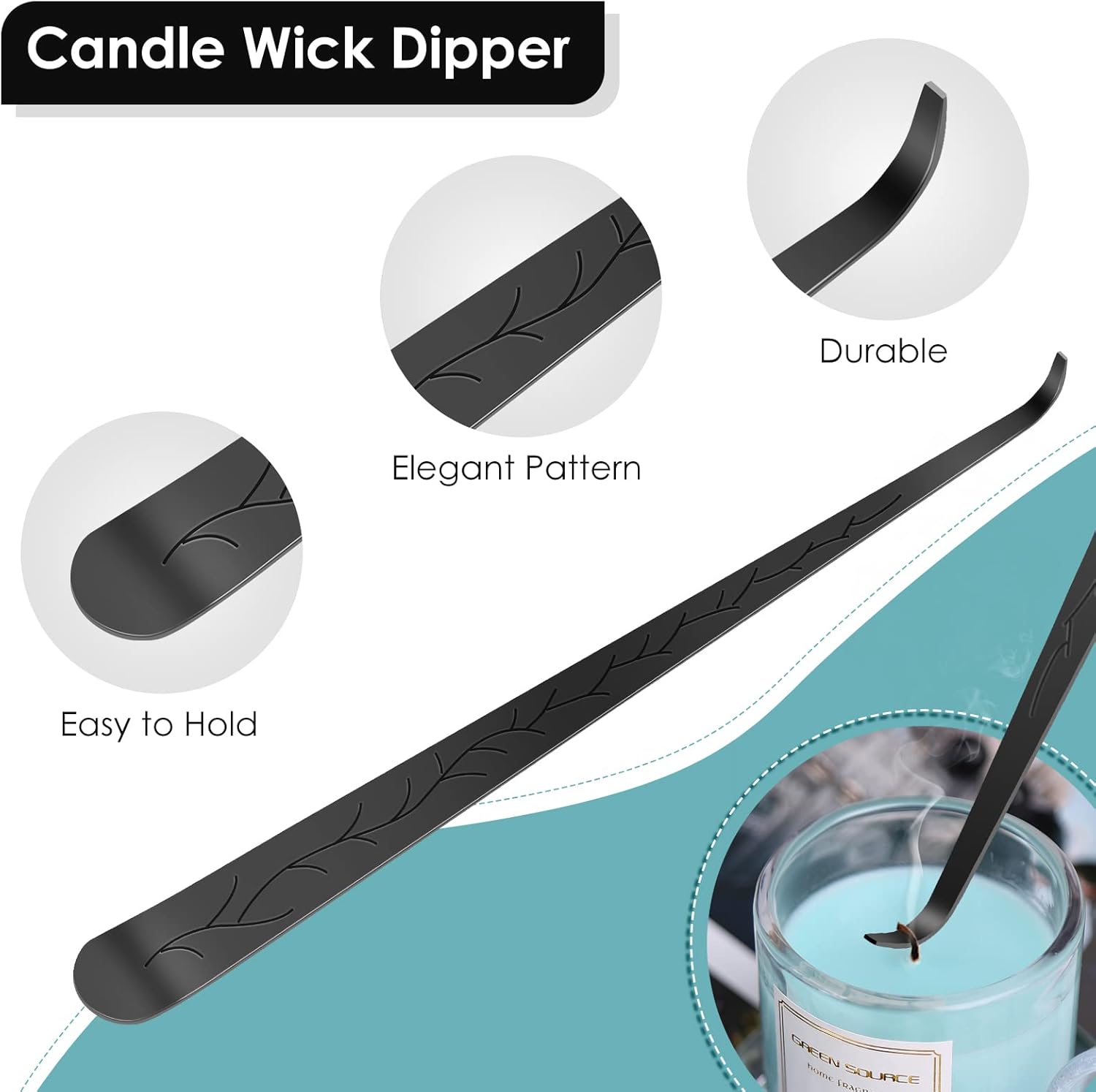 Bright compact and stylish candles Wick Tools Set 3 Piece