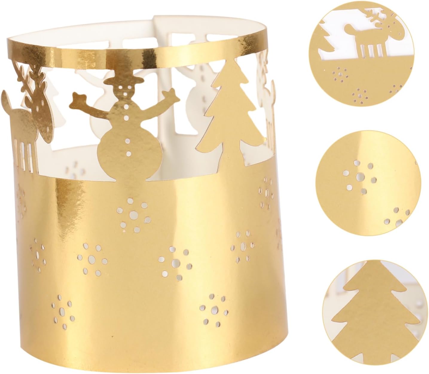 Snowflake Candle Lampshade 50 Pack for Xmas Winter Decor