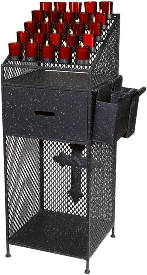 Religious Gifts Wrought Iron Votive Candle Light Stand 38 Inch H