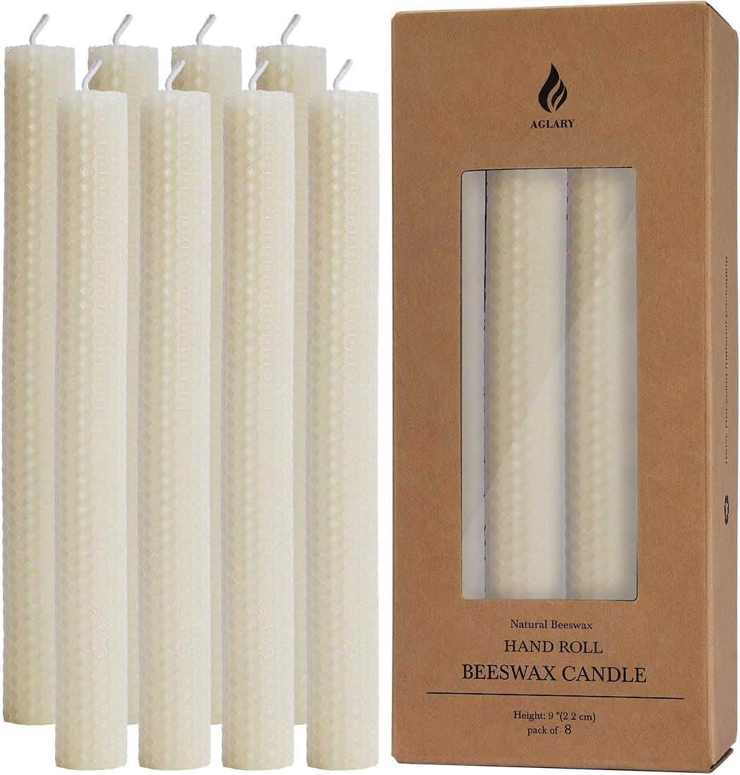 AGLARY 8 x 9 Taper Candles