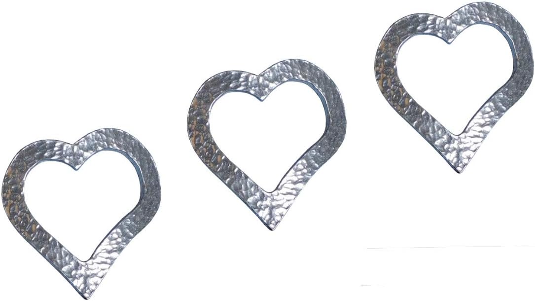 Elegant Heart Candle Pins in Lead-Free Fine Pewter