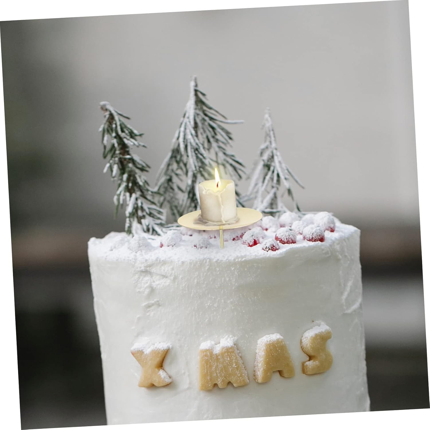 10Pcs Metal Candle Smooth Surface Holder Set