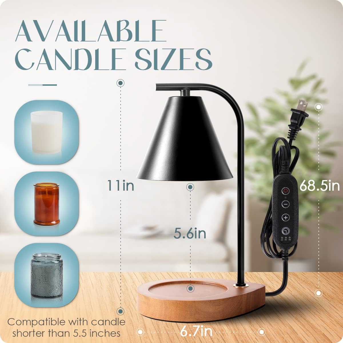 Elegant Retro Candle Warmer Lamp