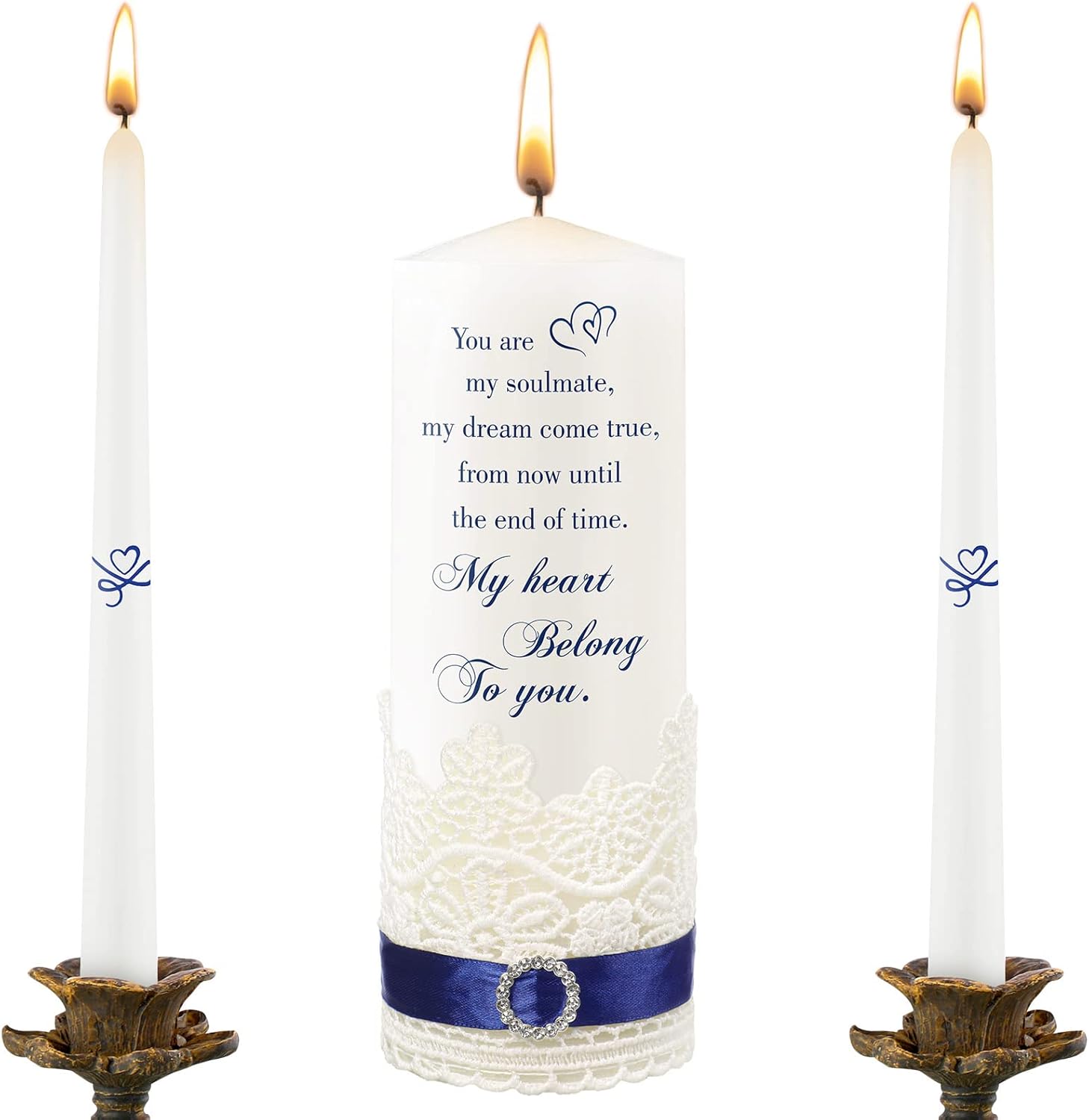 Beautiful Wedding Unity Candles Set