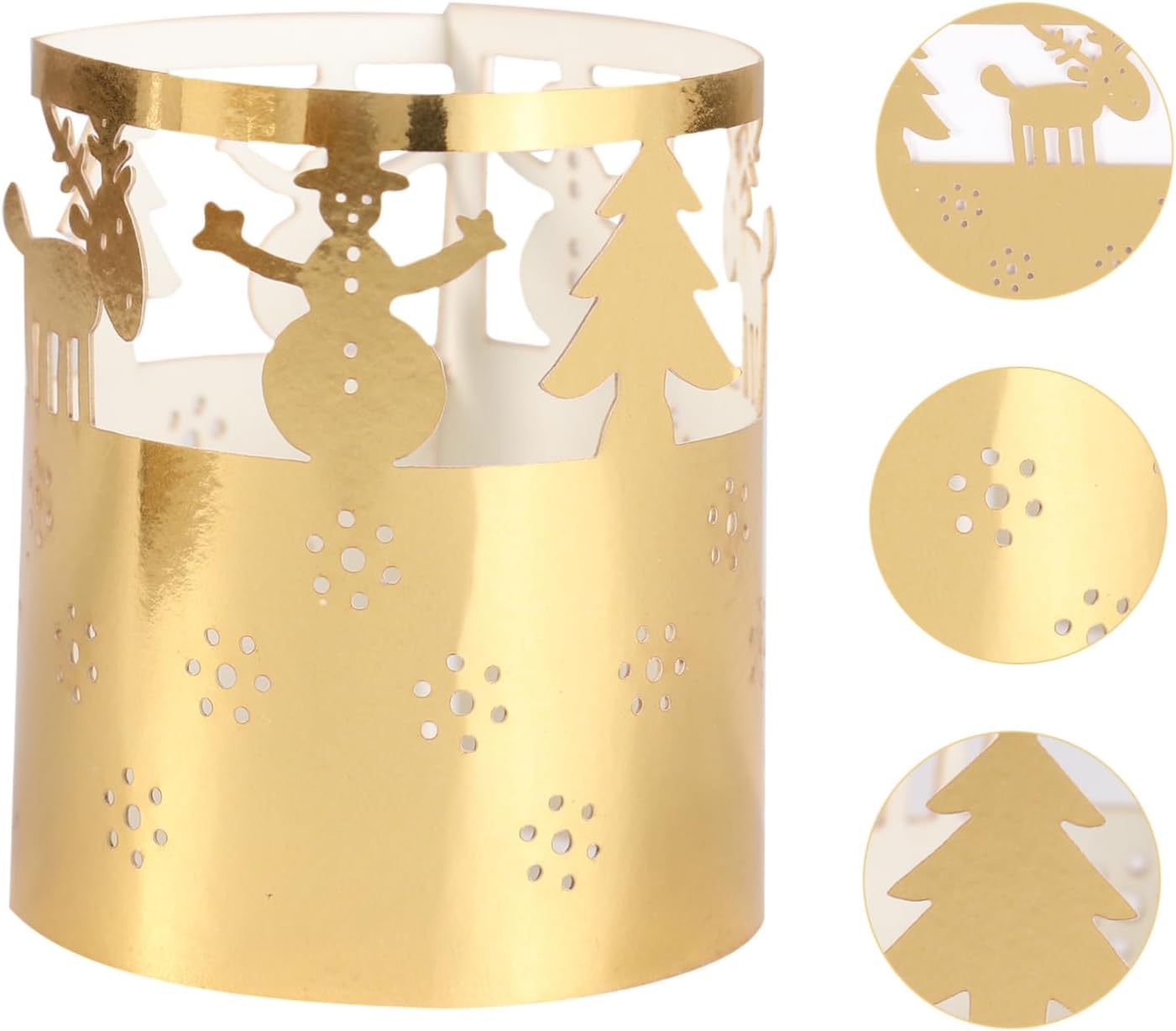 Zerodeko Party Candle Shade - Snowflake 50PCS - Makes Your Home Festive